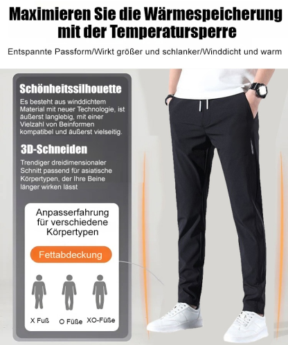 Gepolsterte Business-Hose für Männer im Herbst und Winter