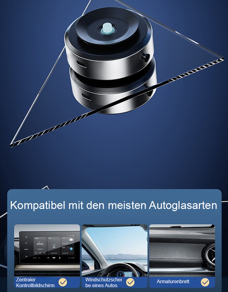 Autokopfhalterung mit drehbarer Einstellung und Saugnapf für Navigation