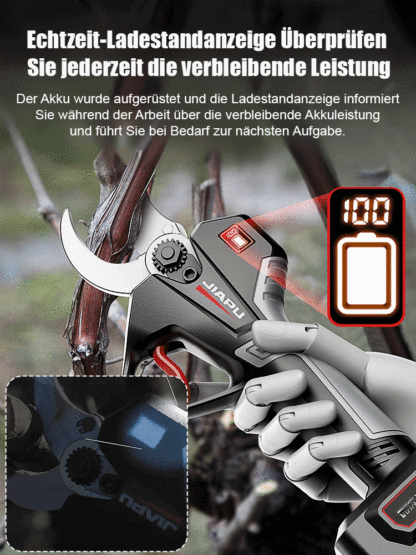 【Scharf und langlebig】Ultraleichte Lithium-Akku-Astschere