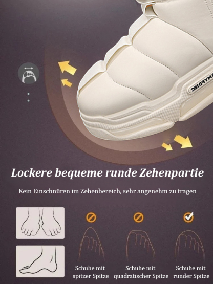 Neue gefütterte Plateauschuhe im Brotdesign