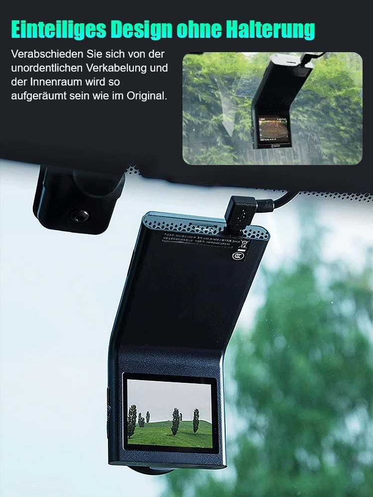 [Kostenlose Speicherkarte] HD-Nachtsicht-Fahrrekorder