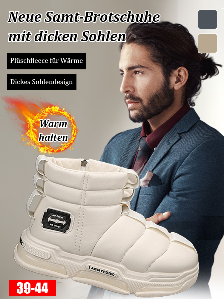 Neue gefütterte Plateauschuhe im Brotdesign