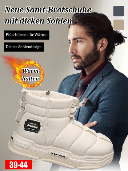 Neue gefütterte Plateauschuhe im Brotdesign