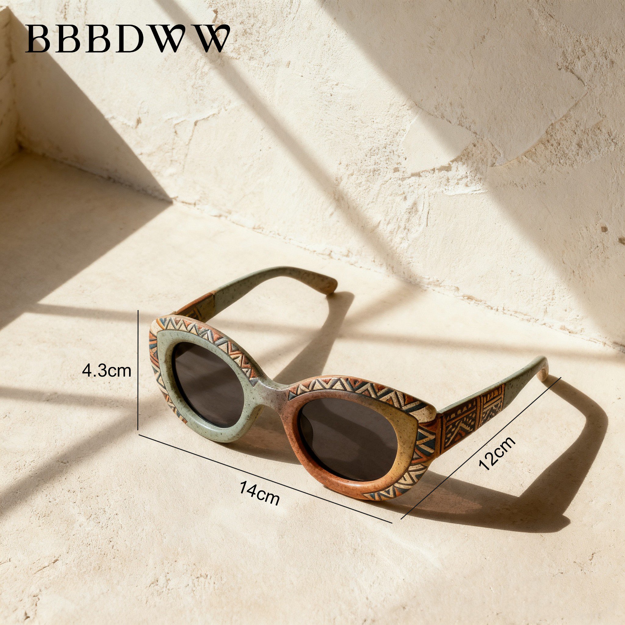 Stilvolle Retro-Sicherheitsbrille Nahaufnahme