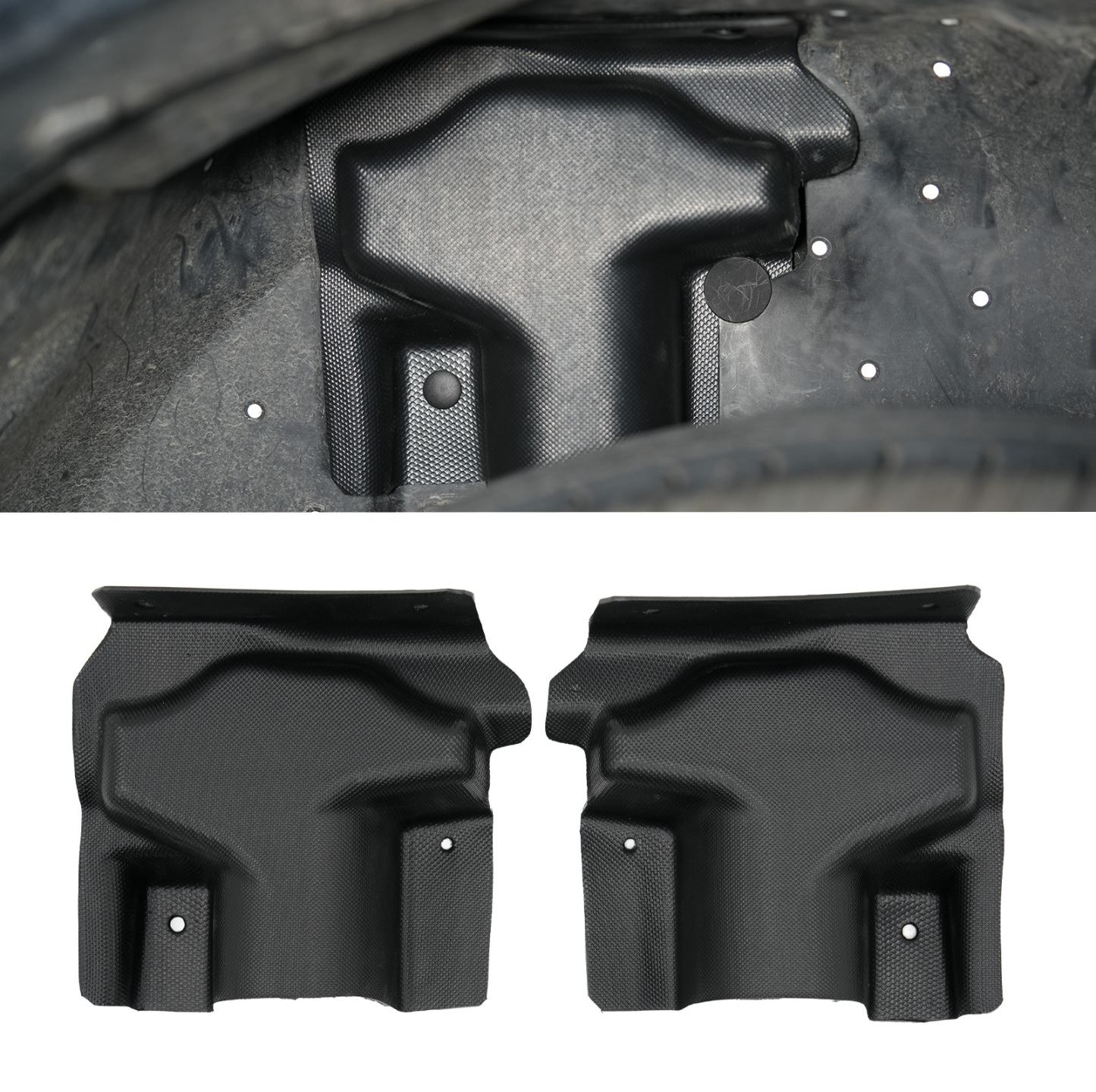 Maxzina Rear Wheel Shock Shield Cover for 2022-2025 Ford Maverick  Rear Shock Absorber Cover Rear Tire Splash Guards