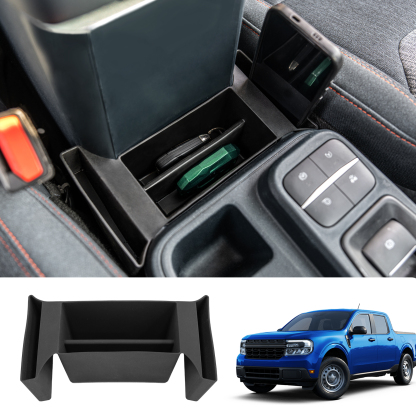 Maxzina 2022 2023 2024 2025 Ford Maverick Center Console Organizer Silicone Front Center Console Shifter Storage Tray Gear Shifter Organizer Tray Front Armrest Storage
