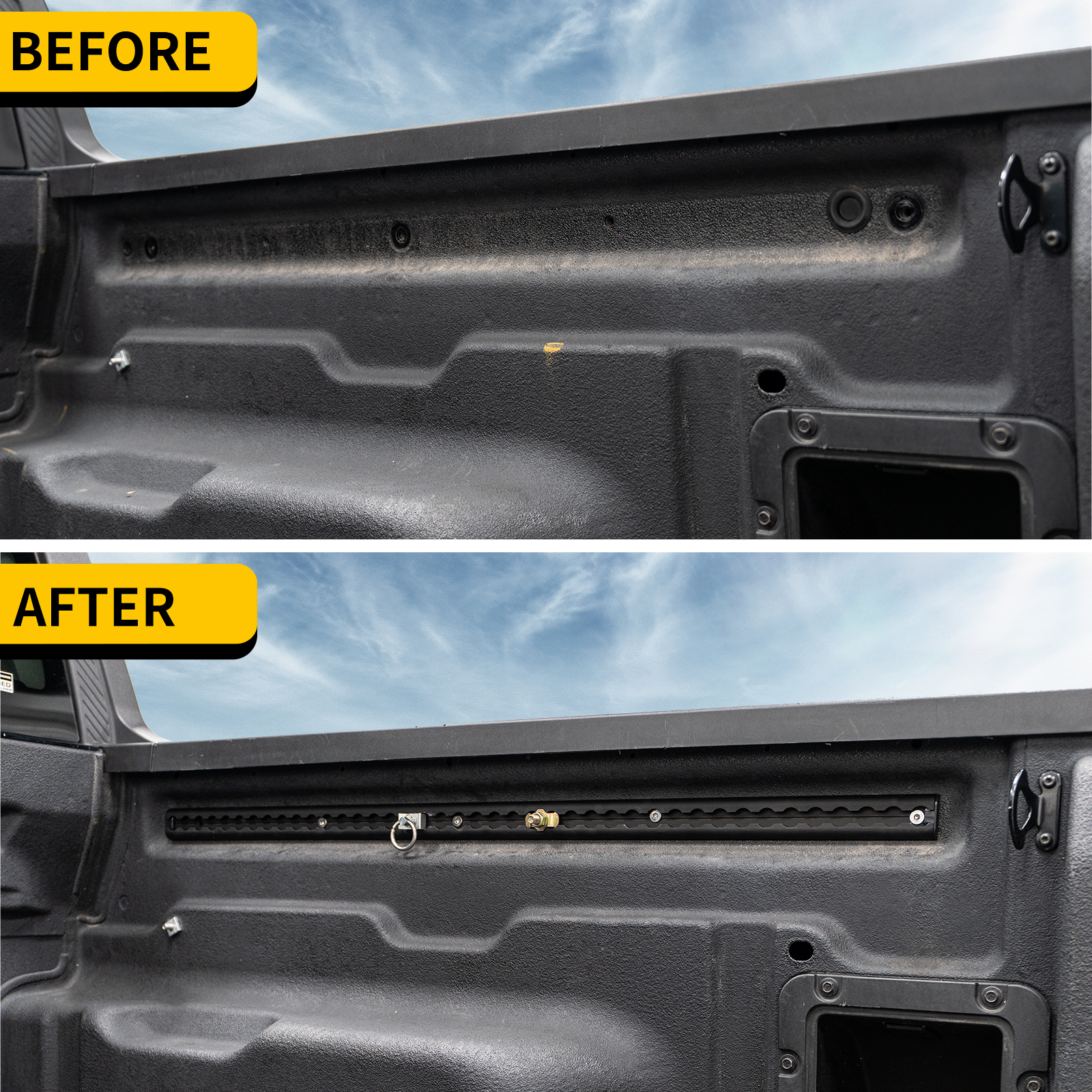 Maxzina 2022 2023 2024 2025 Ford Maverick Truck Bed Rail Aluminum Alloy Cargo Management Truck Bed Tie Down