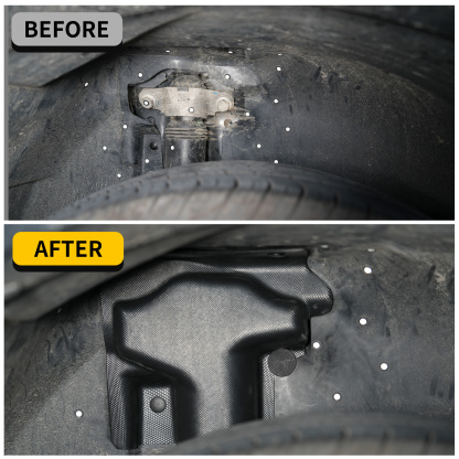 Maxzina Rear Wheel Shock Shield Cover for 2022-2025 Ford Maverick  Rear Shock Absorber Cover Rear Tire Splash Guards