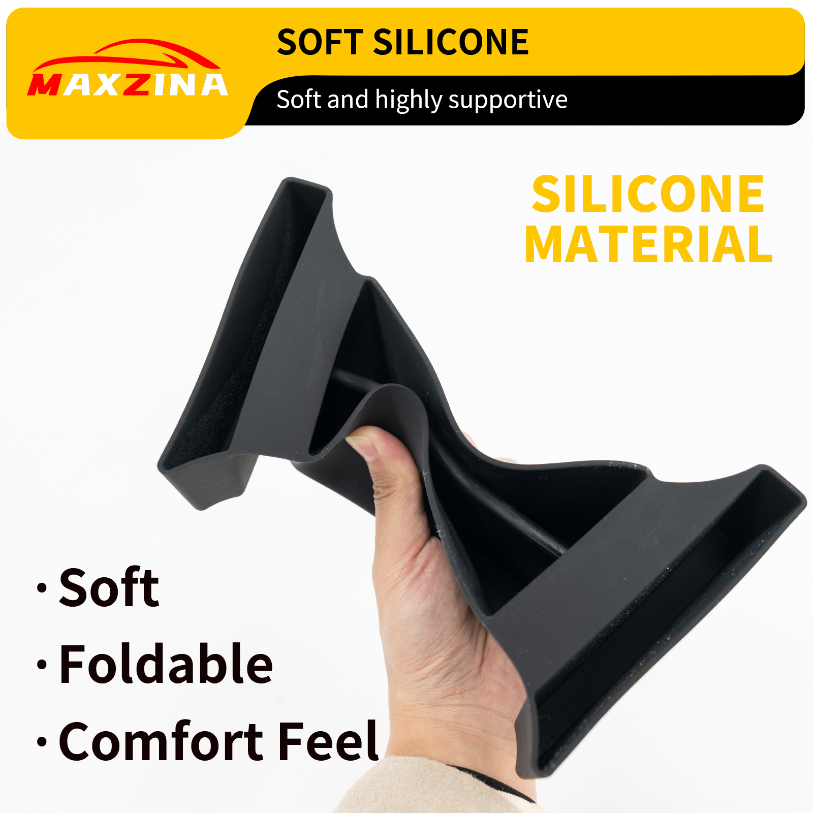 Maxzina 2022 2023 2024 2025 Ford Maverick Center Console Organizer Silicone Front Center Console Shifter Storage Tray Gear Shifter Organizer Tray Front Armrest Storage