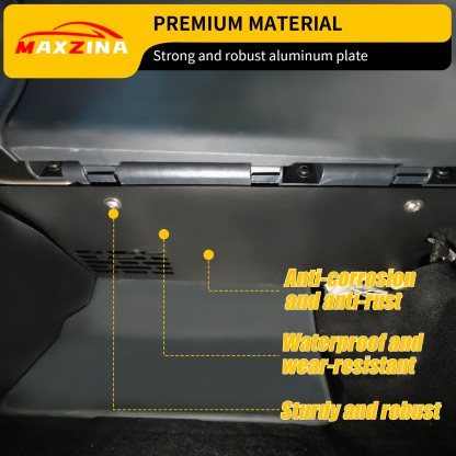 Maxzina Kick Panel for 2022-2025 Ford Maverick Driver & Passenger Side Aluminum Under Dashboard Lower Anti Kick Plate Harness Protection Cover 2PCS