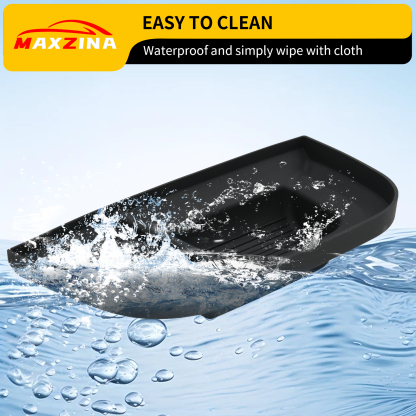 Maxzina Dashboard Storage Organizer for 2022-2024 Ford Maverick Silicone Dash Insert Tray Behind Screen Dashboard Storage Box