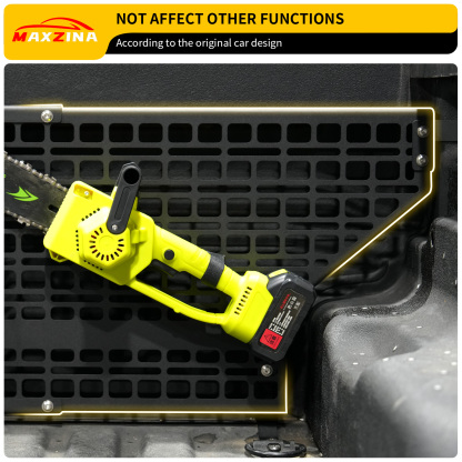 Maxzina 2022 2023 2024 2025 Ford Maverick Front Molle Panel Truck Bed Panel Rear Storage Organizer Cargo Shelf Rack Replacement