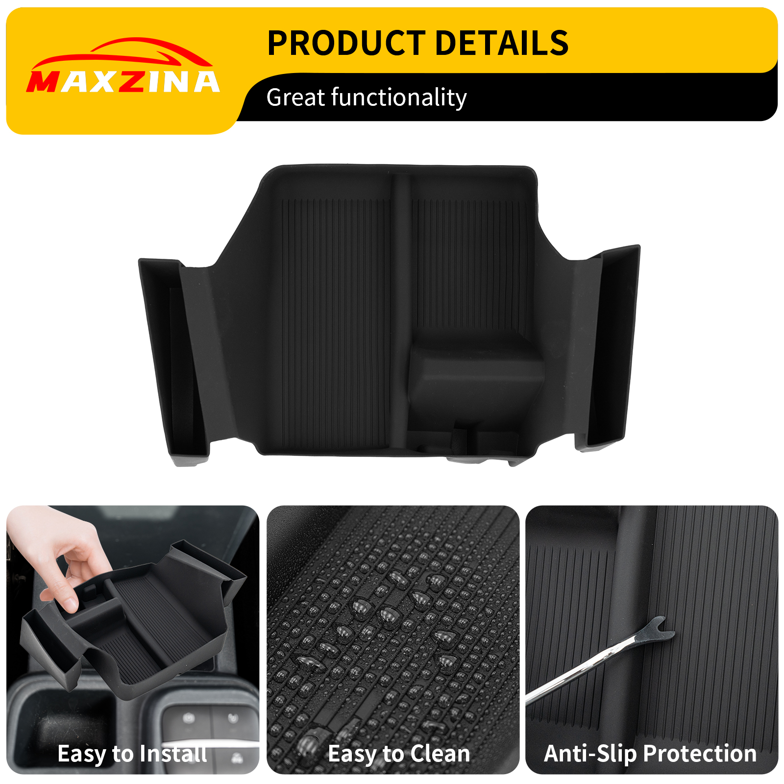 Maxzina 2022 2023 2024 2025 Ford Maverick (Not for 2025 Lariat&Tremor) Center Console Organizer Center Shifter Storage Tray Gear Shifter Organizer Tray Storage Box