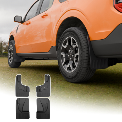 Maxzina Mud Flaps Compatible with 2022-2025 2026 Ford Maverick (Not for Lobo) Mud Guards Extra Large Version Front & Rear No Drilling 4PCS Splash Guards All Weather Protection Accessories