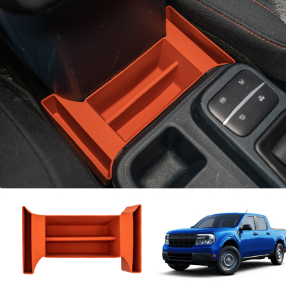 Maxzina 2022 2023 2024 2025 Ford Maverick Center Console Organizer Silicone Front Center Console Shifter Storage Tray Gear Shifter Organizer Tray Front Armrest Storage