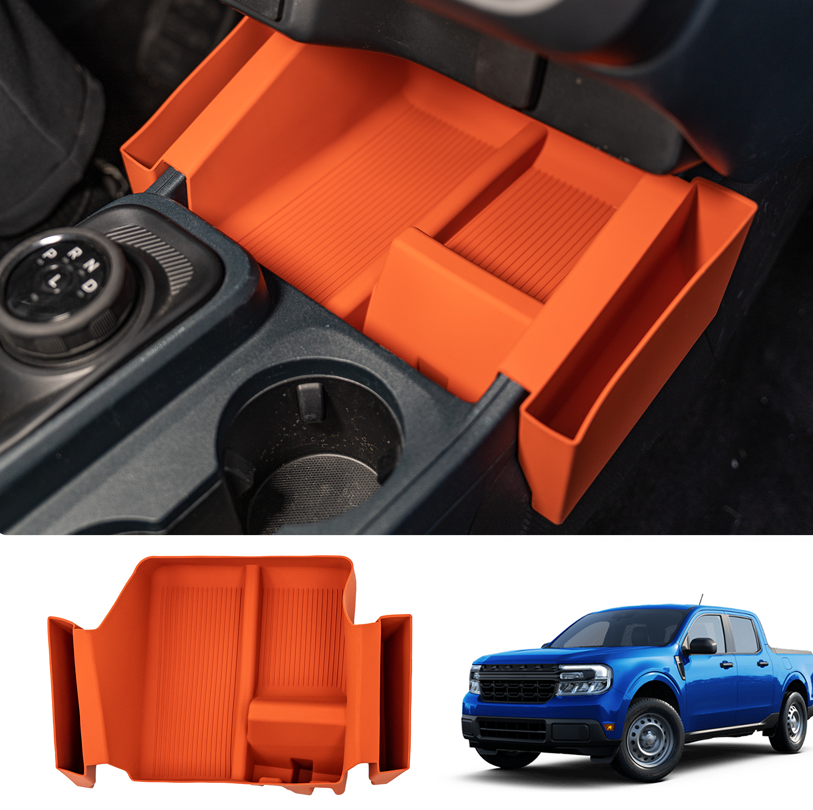 Maxzina 2022 2023 2024 2025 Ford Maverick (Not for 2025 Lariat&Tremor) Center Console Organizer Center Shifter Storage Tray Gear Shifter Organizer Tray Storage Box