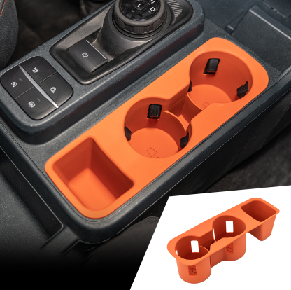 Maxzina 2022 2023 2024 2025 Ford Maverick Cup holder Silicone Insert Center Console Cup Holder Silicone Black Bottle Holder Interior Decoration