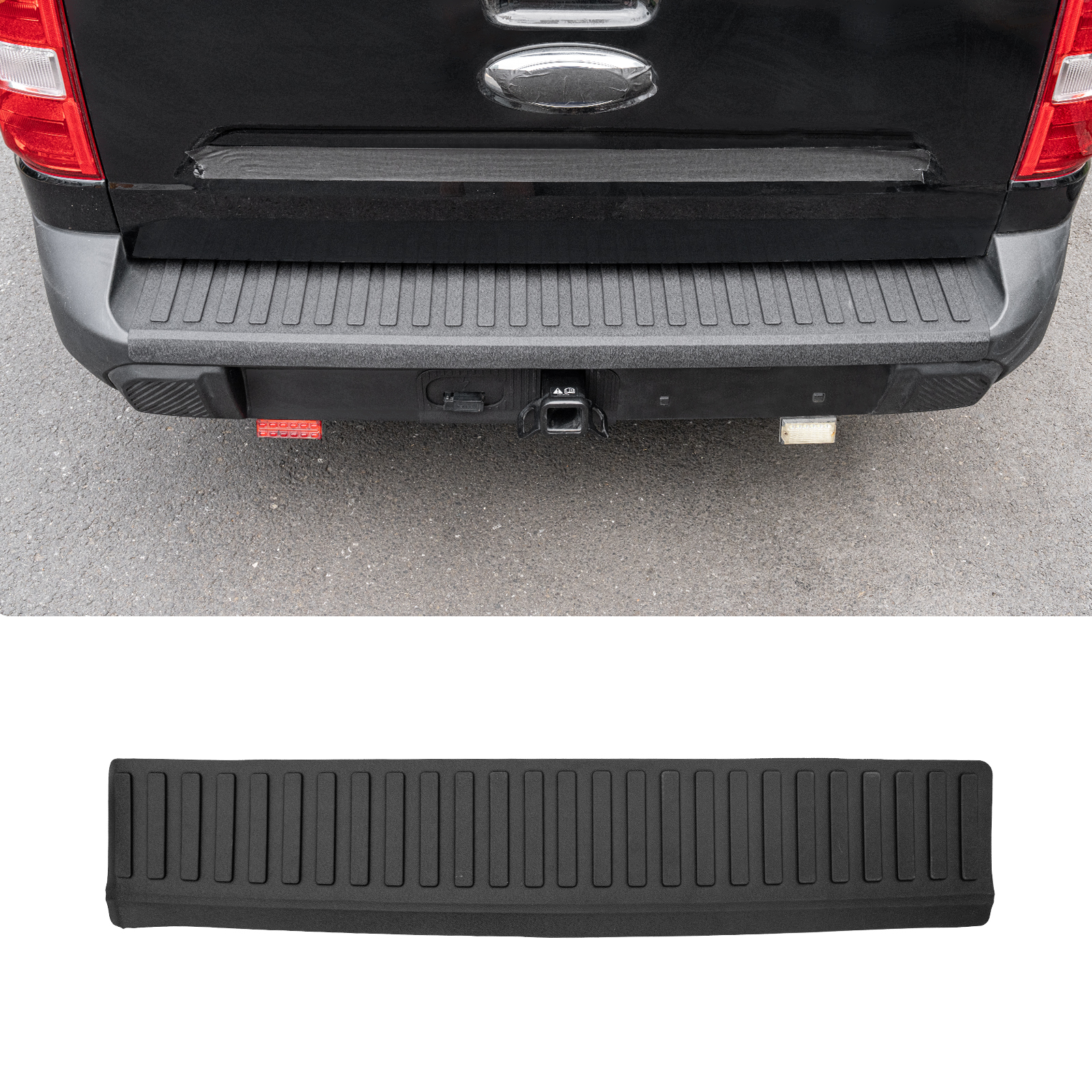 Maxzina Rear Bumper Step Pad Compatible with 2022 2023 2024 2025 Ford Maverick (Not for Lariat) Tailgate Door Protector TPE Mat