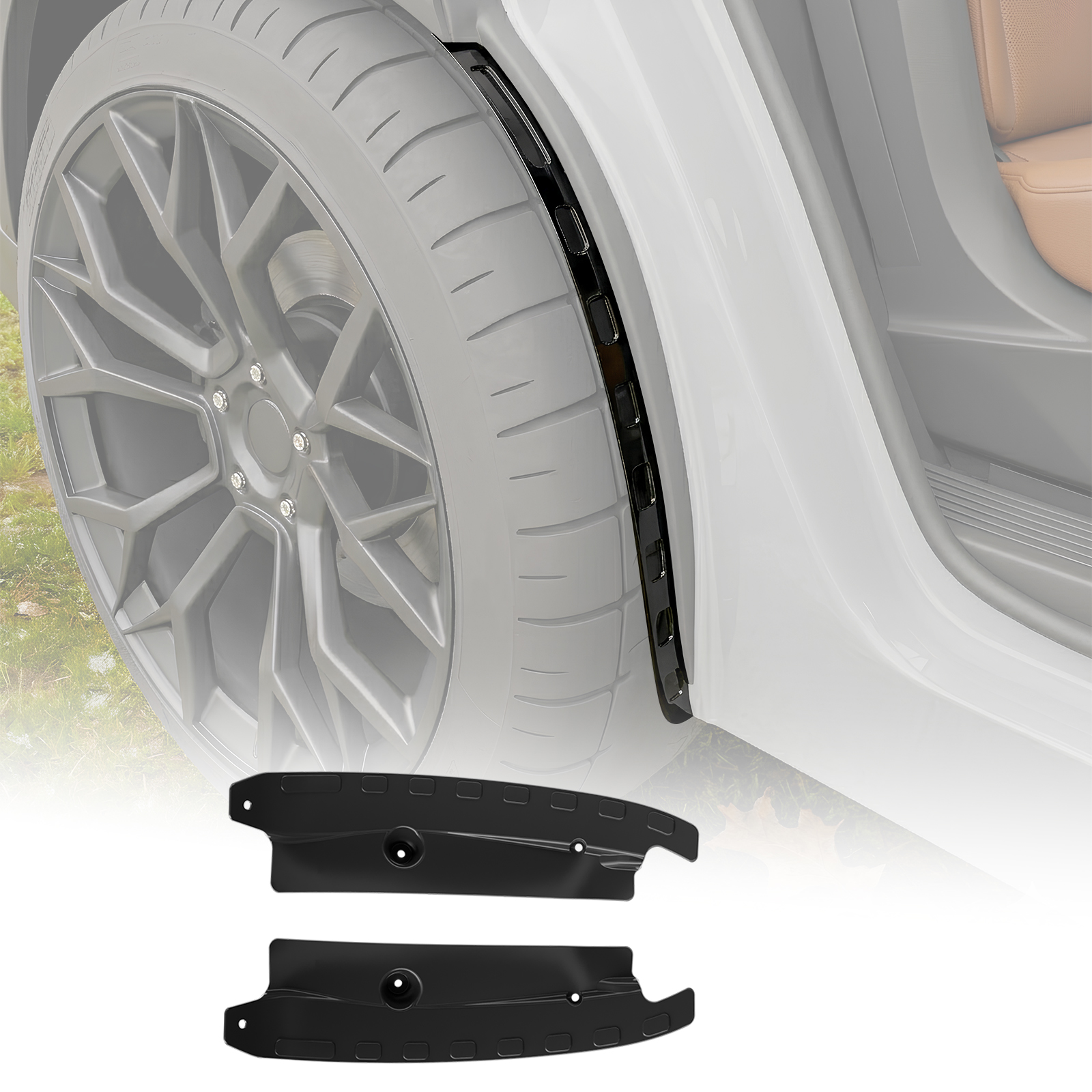 Maxzina Mud Flaps Compatible with 2023 2024 2025 2026 Honda Pilot Mud Guards Rear Wheel Liners No Drilling 2PCS Splash Guards Fender Flares All Weather Protection Accessories