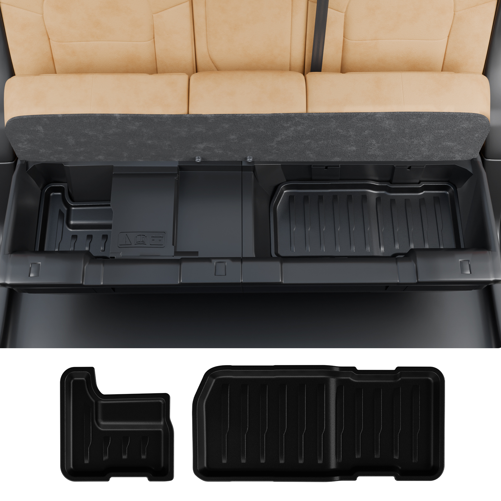 Maxzina 2022 2023 2024 2025 Ford Maverick Hybrid Under Seat Storage Mat