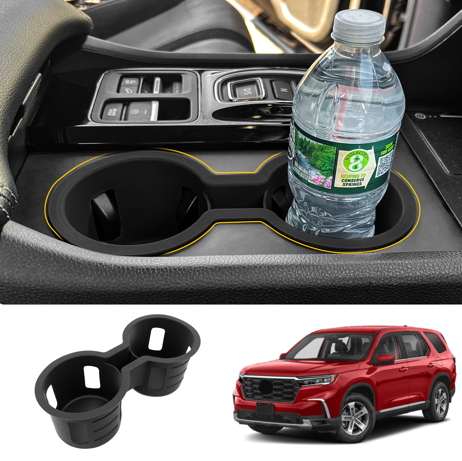 Maxzina Cup Holder Compatible with 2023-2025 Honda Pilot Car Center Co