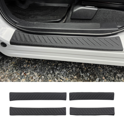 Maxzina Door Sill Protector Compatible with 2023-2025 Honda Pilot 2023-2025 Honda Ridgeline Step Protector Door Edge Step Guard Car Side Dust Shield Cover
