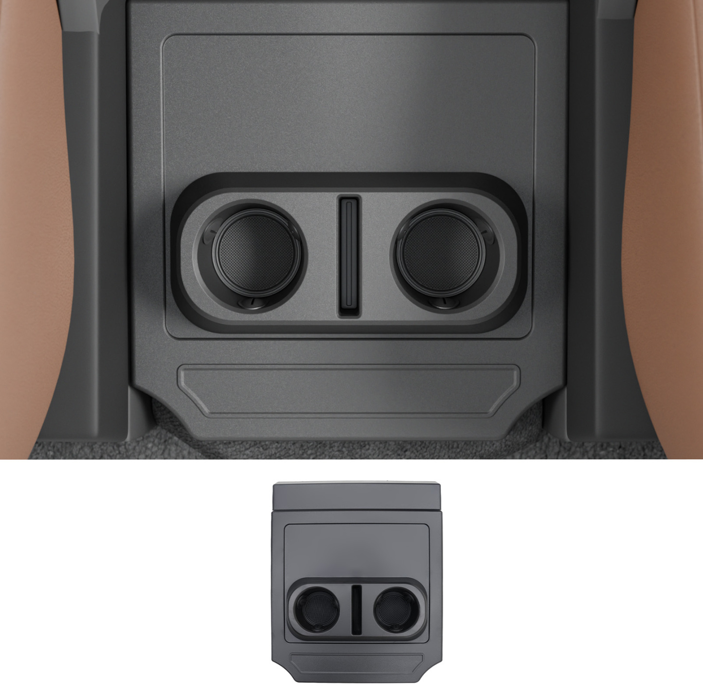 Maxzina Rear Middle Seat Cover Compatible with 2023-2025 Honda Pilot 8 Passenger Rear Middle Floor Cover Second Row Removable Seat Replacement Cap Lid for 2020-2024 Acura MDX 7 Passenger Accessories