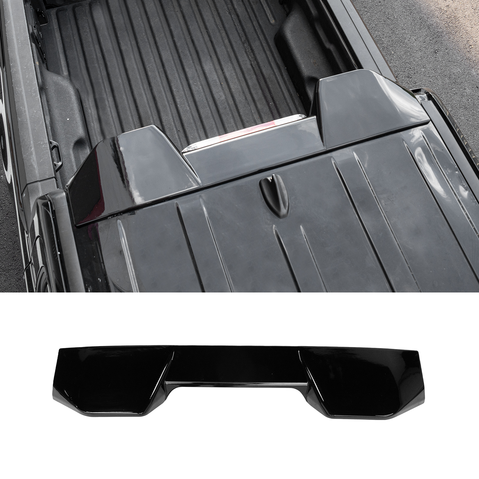 Maxzina Truck Cab Spoiler Compatible with 2022-2025 Ford Maverick Pickup Cab Rear Roof Spoiler Wing Lip ABS Plastic for 2024 Maverick Accessories