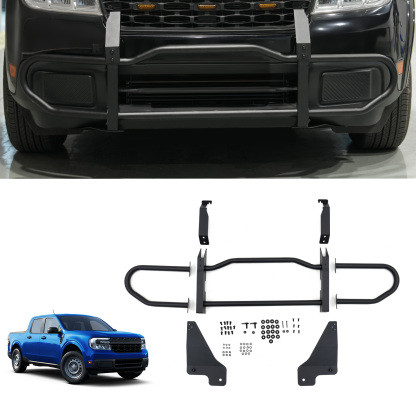 Maxzina Bull Bar Compatible with 2022-2024 Ford Maverick XLT (Not for 2025 2026) Front Bumper Carbon Steel Bolt-On Grill Bar Bumper Grille Brash Gurad