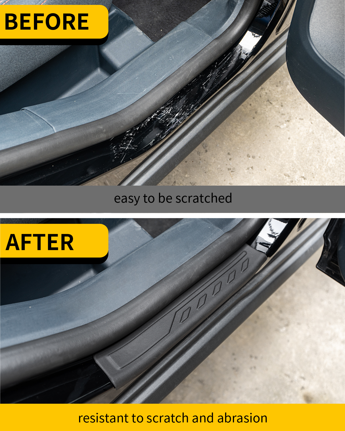 Maxzina 2022 2023 2024 2025 Ford Maverick Door Sill Protector 4PCS Door Step Protector Exterior