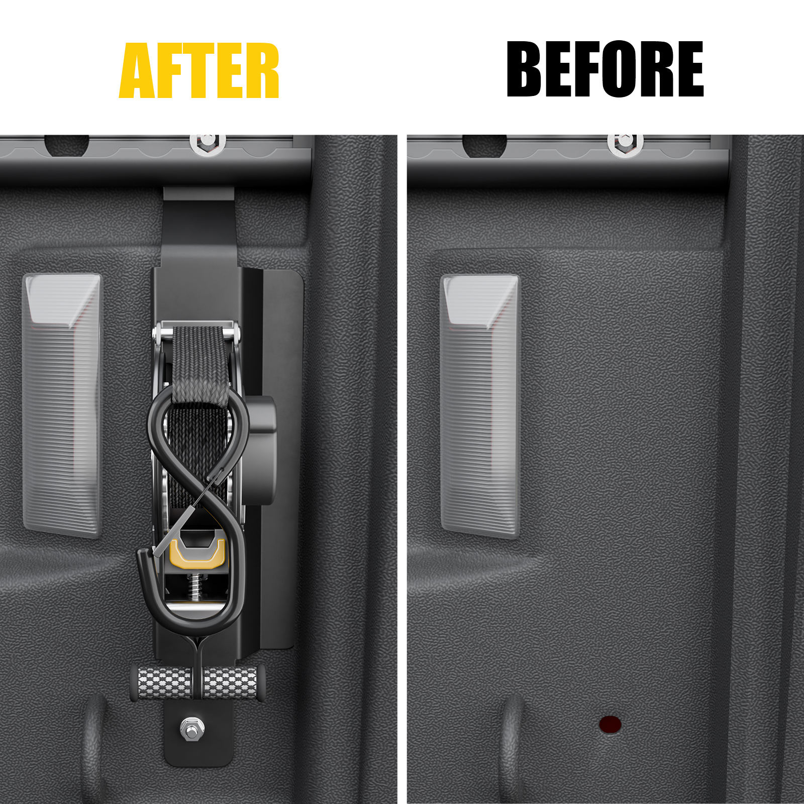 Maxzina Retractable Ratchet Straps Compatible with 2020-2025 2026 Jeep Gladiator JT Retracting Straps Auto Retract Securing Strap Tie Down System 2PCS for 2024 Gladiator Accessories