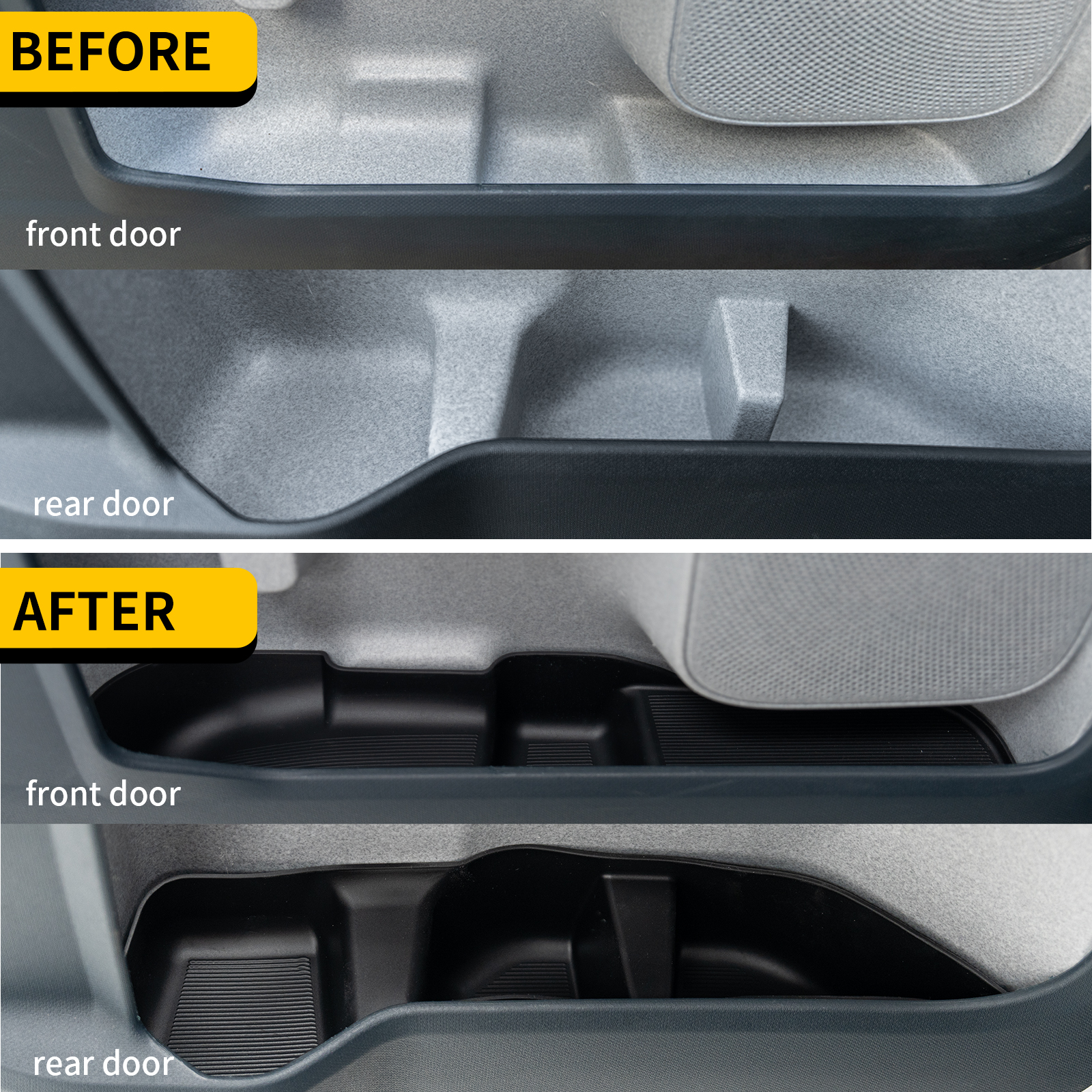 Maxzina 2022-2025 Ford Maverick Door Side Storage Tray Front & Rear 4PCS