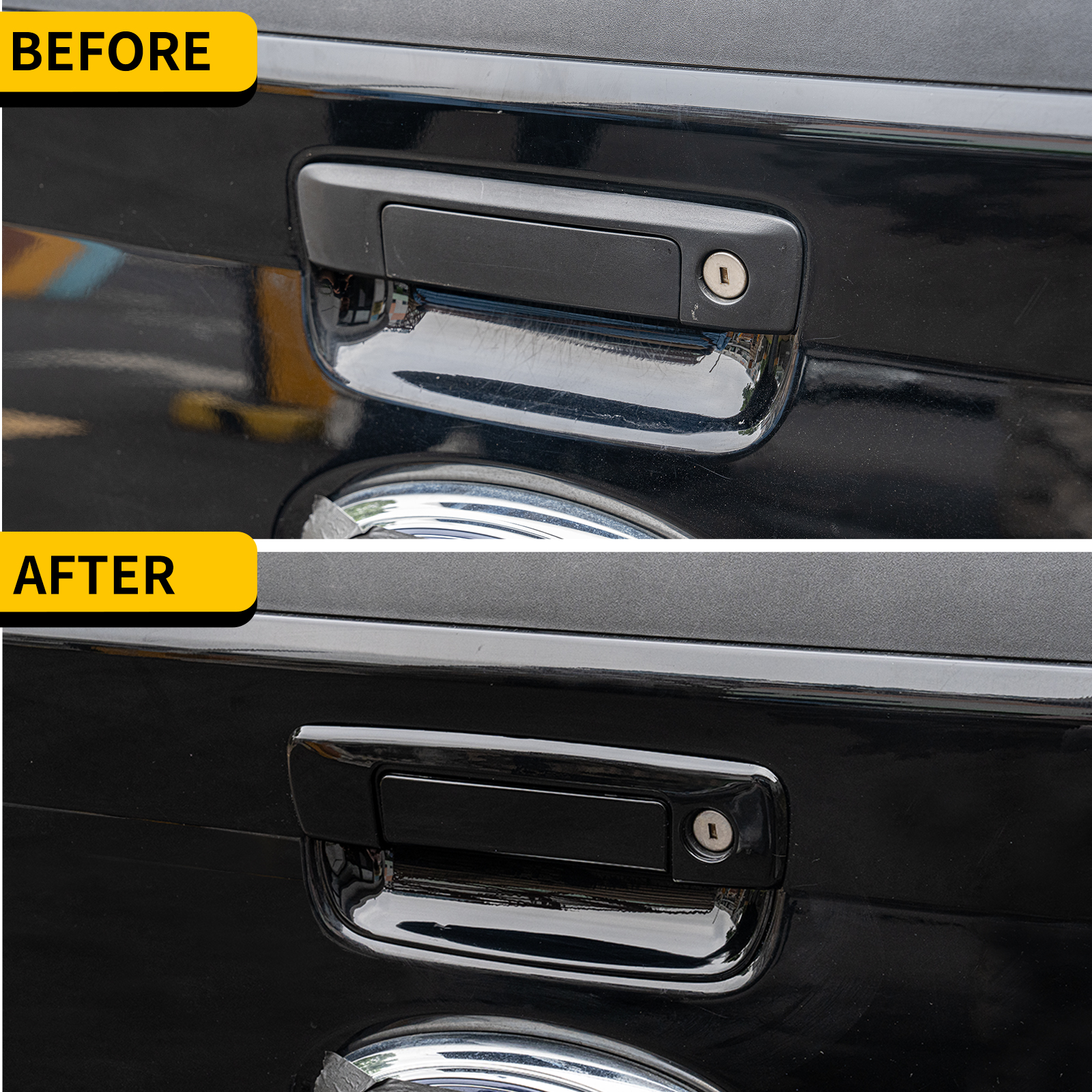 Maxzina Tailgate Handle Cover Compatible with 2022-2025 Ford Maverick Truck Tailgate Handle Trim Decoration ABS Plastic Scratch Protector