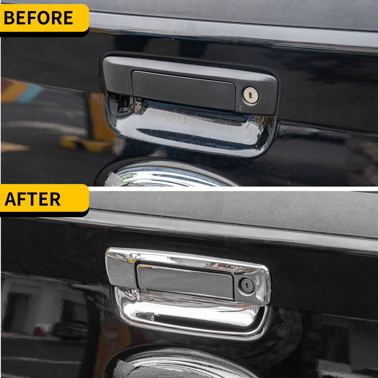 Maxzina Tailgate Handle Cover Compatible with 2022-2025 Ford Maverick Truck Tailgate Handle Trim Decoration ABS Plastic Scratch Protector