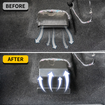 Maxzina Under Seat Vent Deflectors Compatible with 2022-2025 Ford Maverick Rear Air Conditioning Vent Cover Plug-in Rear Floor AC Vent Filter Air Vent Extension 