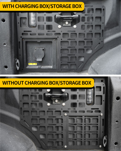 Maxzina Side Bed Panel Compatible with 2015-2025 Ford F150 Side Molle Panel Truck Bed Panel Rear Cargo Storage Shelf Replacement