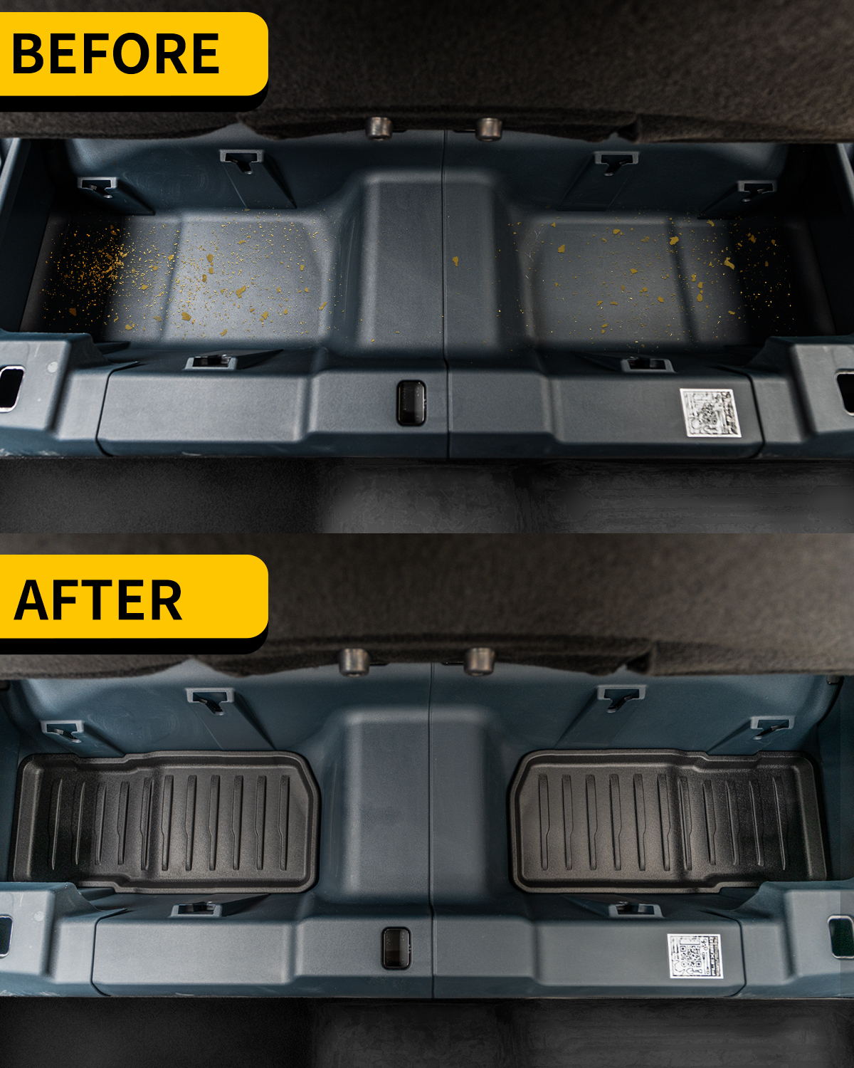 Maxzina 2022 2023 2024 2025 Ford Maverick Gasoline All Weather Under Seat Storage Mat