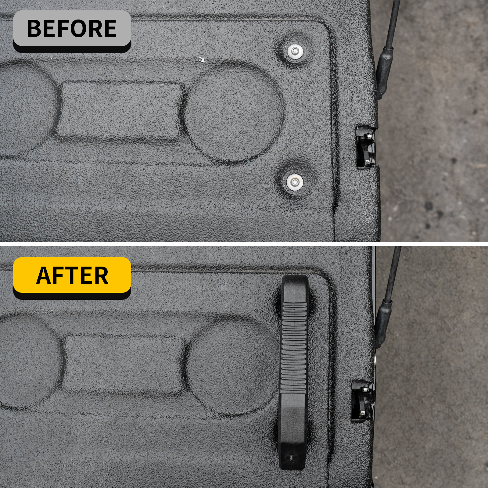 Maxzina Tailgate Grab Handle Compatible with 2015-2025 Ford F150 Tailgate Lift Assist Handle Auxiliary Step Grip Truck Bed Cargo Tie Down Point Nylon Versatile Assembly 2PCS