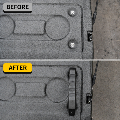 Maxzina Tailgate Grab Handle Compatible with 2015-2025 Ford F150 Tailgate Lift Assist Handle Auxiliary Step Grip Truck Bed Cargo Tie Down Point Nylon Versatile Assembly 2PCS