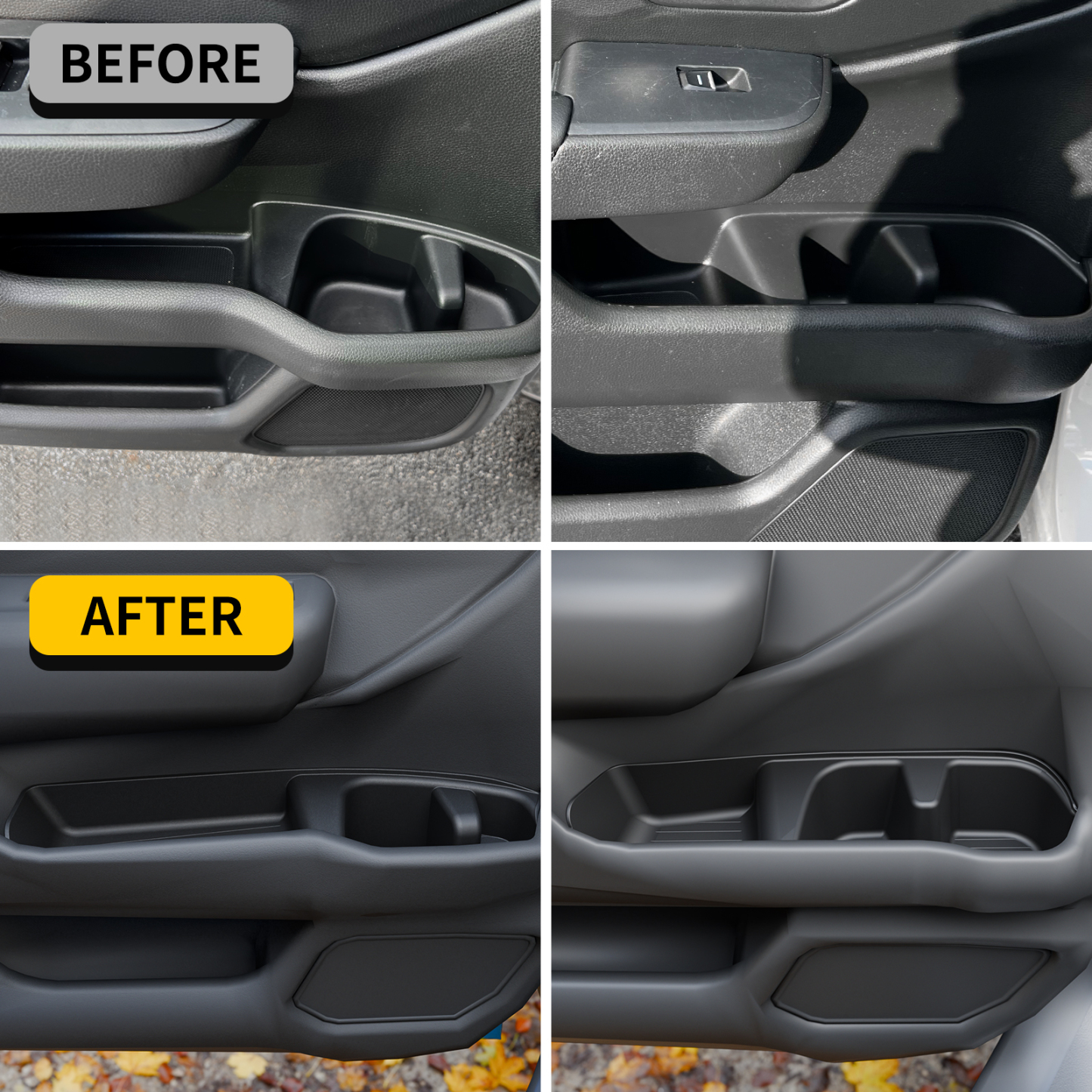 Maxzina Door Side Storage Tray Compatible with 2023-2025 Honda Pilot 4PCS Side Door Storage Box Organizer Front & Rear Car Side Phone Pocket Silicone for 2024 Pilot Accessories