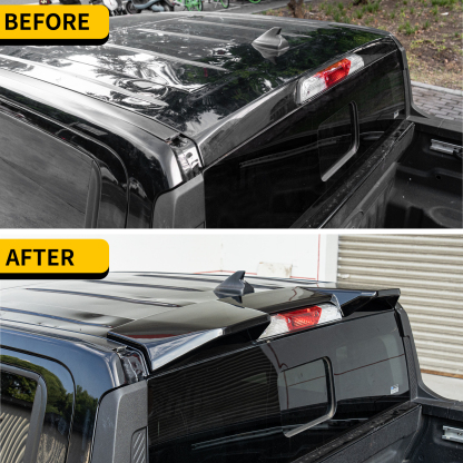 Maxzina Truck Cab Spoiler Compatible with 2022-2025 Ford Maverick Pickup Cab Rear Roof Spoiler Wing Lip ABS Plastic for 2024 Maverick Accessories