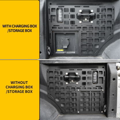 Maxzina Side Bed Panel Compatible with 2015-2025 Ford F150 Side Molle Panel Truck Bed Panel Rear Cargo Storage Shelf Replacement