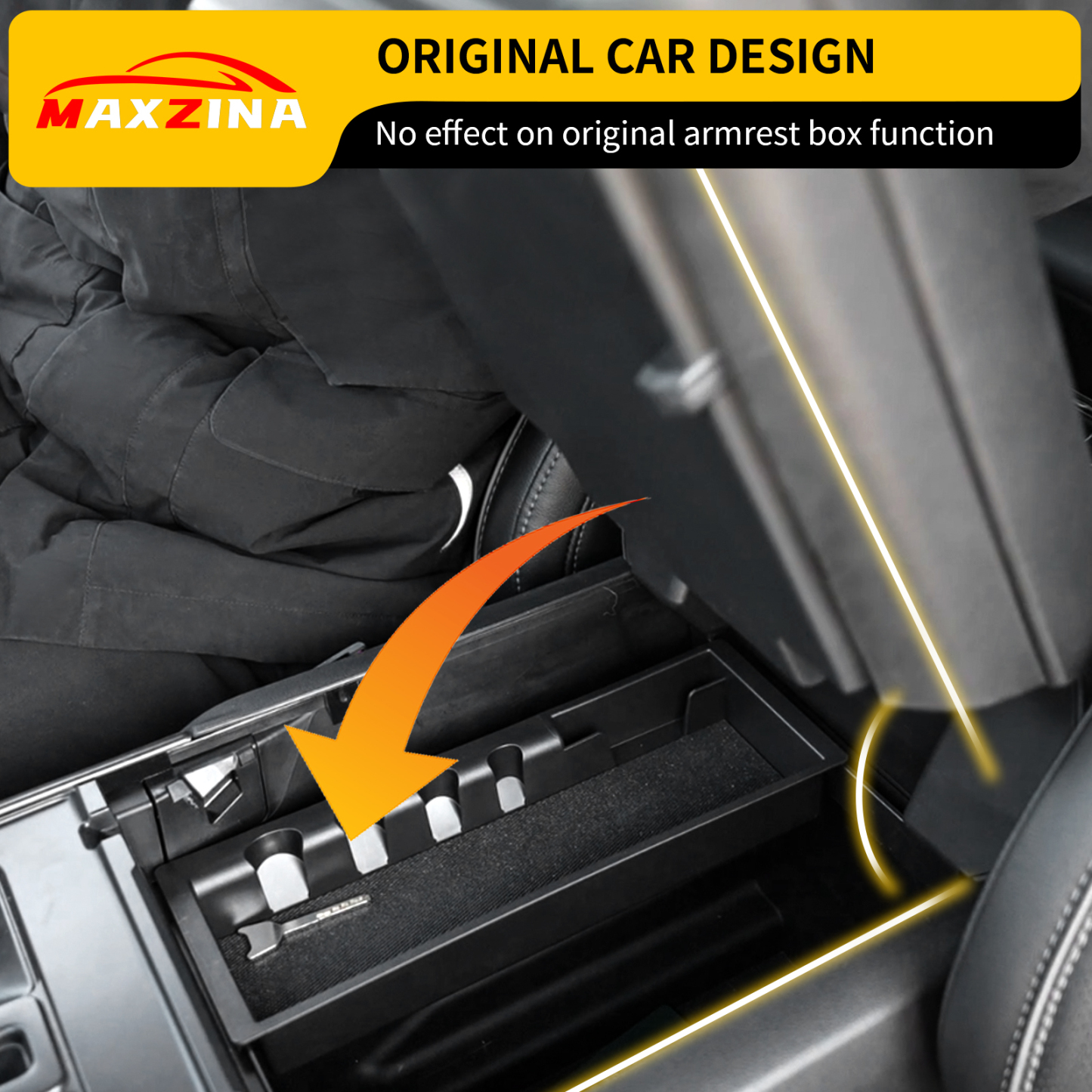 Maxzina Armrest Cover Compatible with 2021-2025 Ford F150 Center Console Cover Waterproof Car Armrest Seat Box Pad for 2024 Ford F-150 Accessories (Full Console with Bucket Seats ONLY)