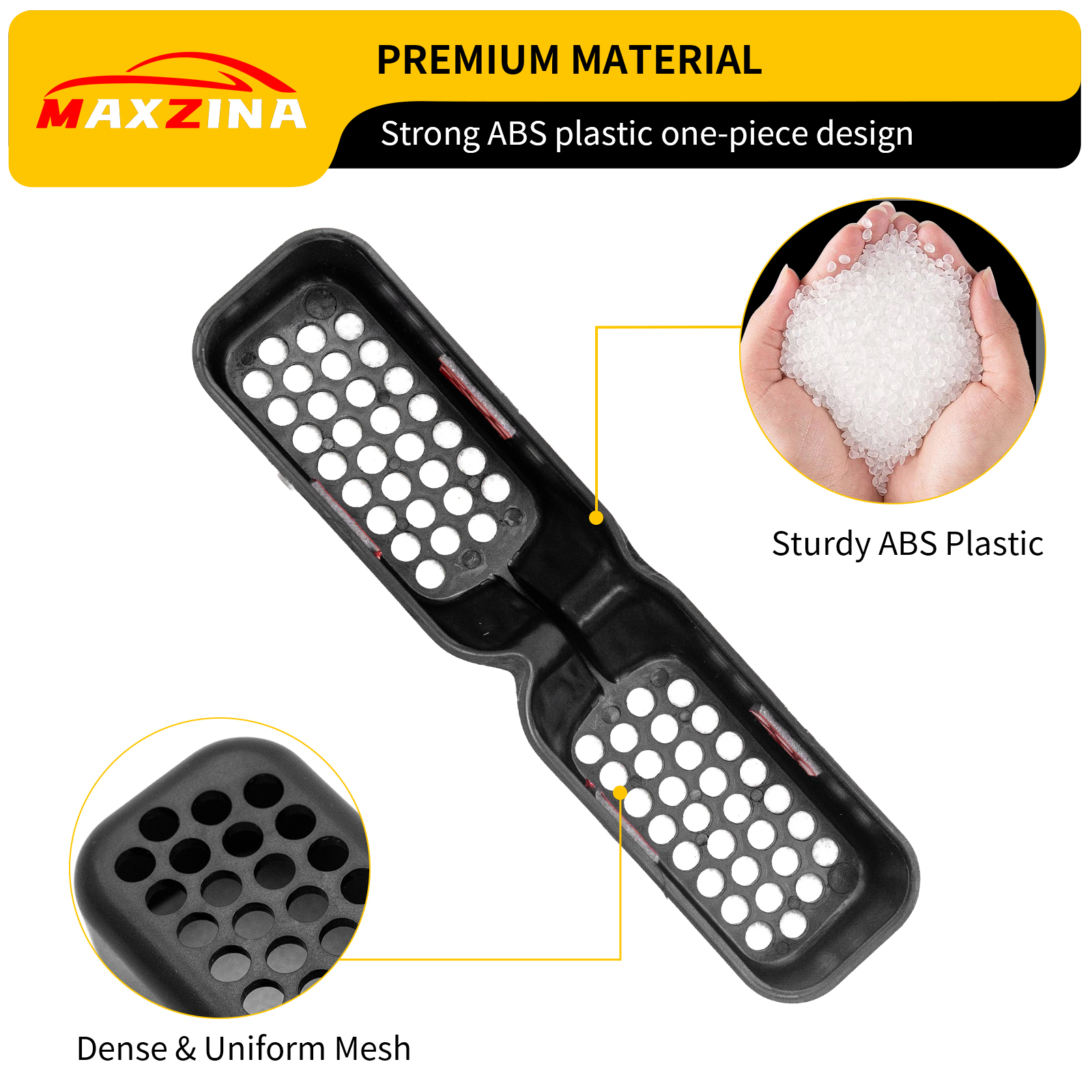 Maxzina Under Seat Vent Deflectors Compatible with 2023-2025 Honda Pilot Rear Air Conditioning Vent Cover Plug-in Rear Floor AC Vent Filter Cooler Summer Air Vent Extension