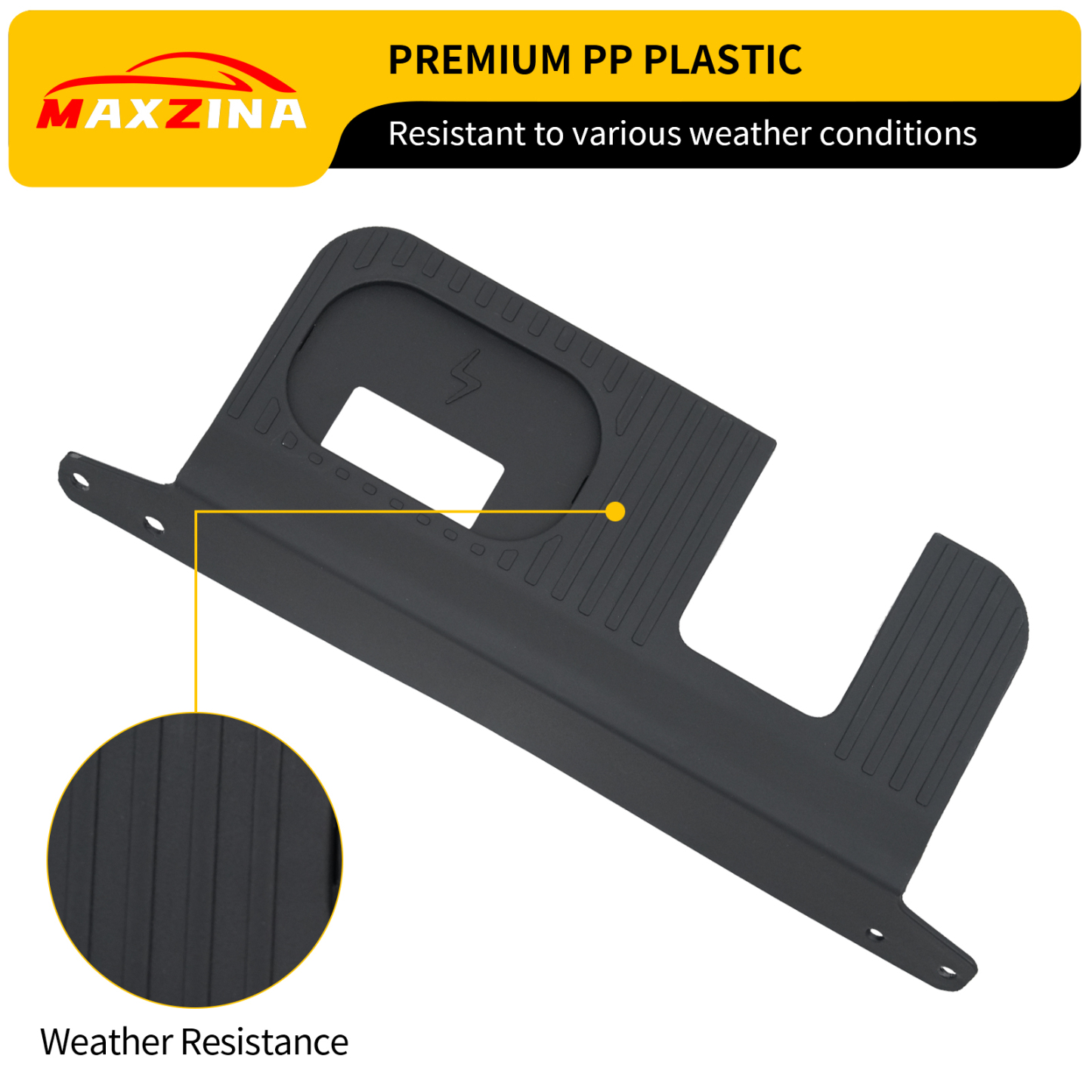 Maxzina Rear Bumper Cover Plate Compatible with 2022-2025 Ford Maverick (Not for Lobo) Trailer Hitch Surround Protection Cover Weatherproof with 4-Pin 7-Pin Connectors