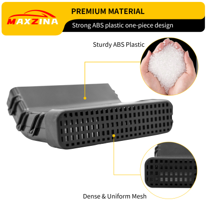 Maxzina Under Seat Vent Deflectors Compatible with 2022-2025 Ford Maverick Rear Air Conditioning Vent Cover Plug-in Rear Floor AC Vent Filter Air Vent Extension 