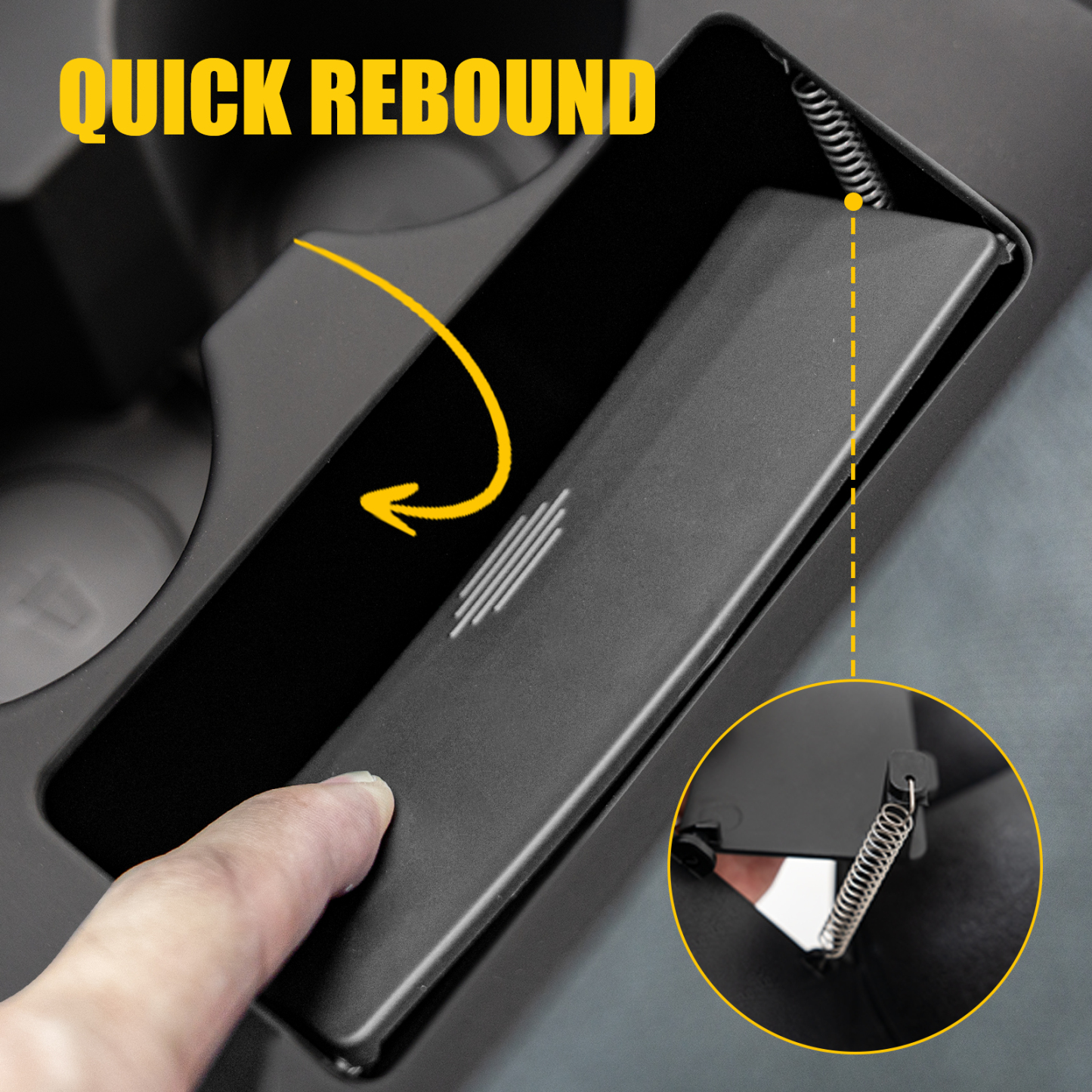 Maxzina Trash Can Compatible with 2022-2024 2025 2026 Ford Maverick Multi-Function Trash Bin with Cup Holder Trash Bin Extra Rear Storage Box 2025 Maverick Accessories