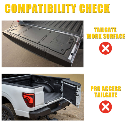 Maxzina Truck Bed Mat Compatible with 2021-2025 2026 Ford F150 5.5FT Tailgate Mat Bed TPE Cargo Liner with Cargo Net 4'×4' Single Layer Elastic 8 Hooks for 2024 Ford F-150 Accessories