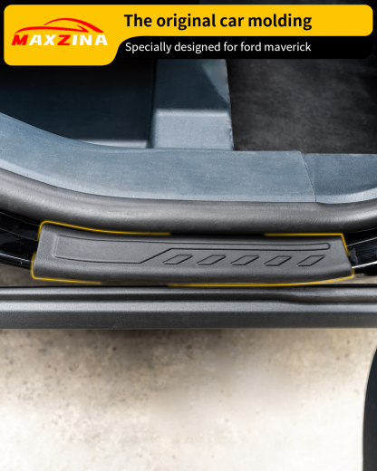 Maxzina 2022 2023 2024 2025 Ford Maverick Door Sill Protector 4PCS Door Step Protector Exterior