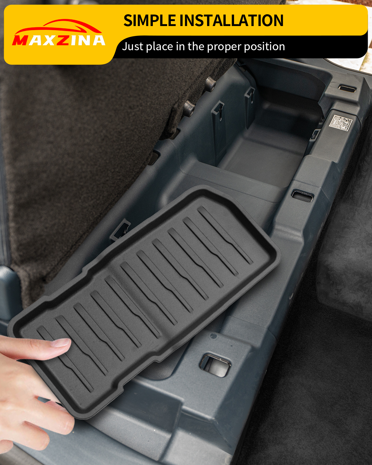 Maxzina 2022 2023 2024 2025 Ford Maverick Gasoline All Weather Under Seat Storage Mat